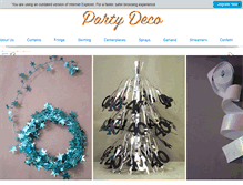 Tablet Screenshot of partydeco.com