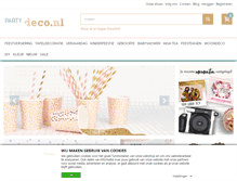Tablet Screenshot of partydeco.nl